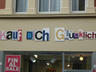 Kauf dich glücklich (Kaufhaus Köln Foto: M Muer)
