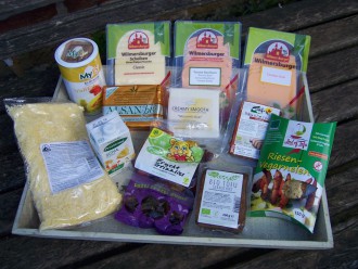 Vegane Produktpalette (Foto: Birgit Hartmeyer)
