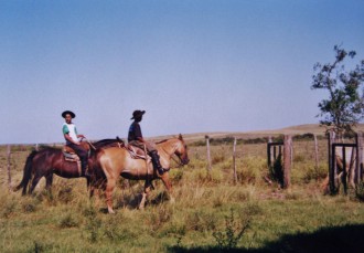Brasilianische Cowboys (Gaúchos) auf der Estáncia São José bei Bagé im Bundesstaat Rio Grande do Sul (Foto: Birgit Hartmeyer)