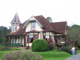 Fachwerkhaus der Familie Franzen in Südbrasilien, 1913-15 erbaut (Foto: Birgit Hartmeyer)