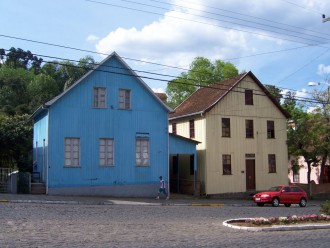 Italienische Siedlerhäuser in Antônio Prado im Bundesstaat Rio Grande do Sul (Foto: Birgit Hartmeyer)