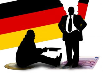 Politische Heftpflaster heilen Unrecht nicht (Quelle: Pixabay.com - https://pixabay.com/de/illustrations/armut-almosen-deutschland-gesch%C3%A4ft-593754/