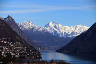 Ausblick von Montagnola auf den Lago di Lugano (Foto Arnold Illhardt)