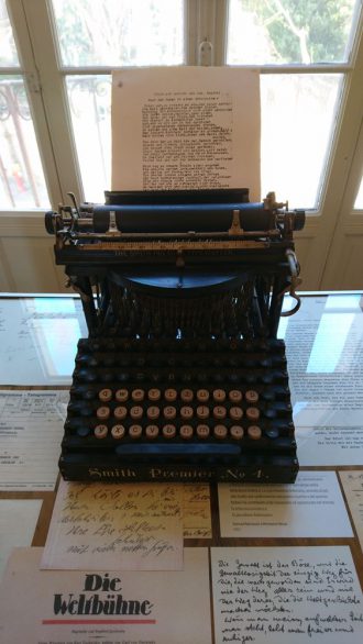 Hesses Schreibmaschine im Museum Montagnola (Foto Marion Illhardt)