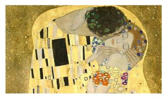 Gustav Klimt: Der Kuss, Foto Pixabay