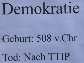 TTIP und Demokratie (Foto A. Illhardt)