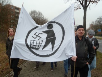 Demonstranten (Foto A. Illhardt)