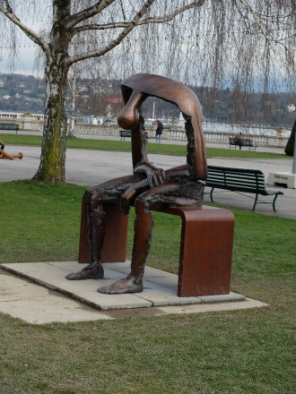 Der leere Mensch - Genf (Foto FJ Illhardt)