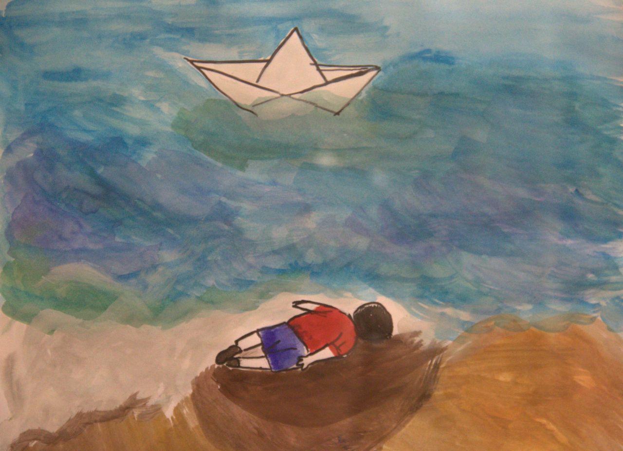 Toter Junge am Meer 2 (Foto Arnold Illhardt)
