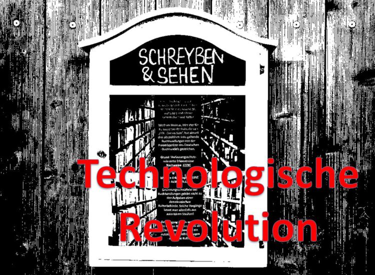 Technologische Revolution in SCHREYBEN UND SEHEN (Foto Arnold Illhardt)