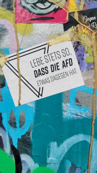 Leben gegen die AfD (Foto Arnold Illhardt)