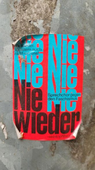 Nie Wieder (Foto Arnold Illhardt)