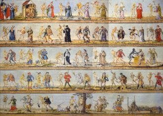 Bilder vom Baseler Totentanz.(Eigenes Foto für einen Vortrag in Medizingeschichte)